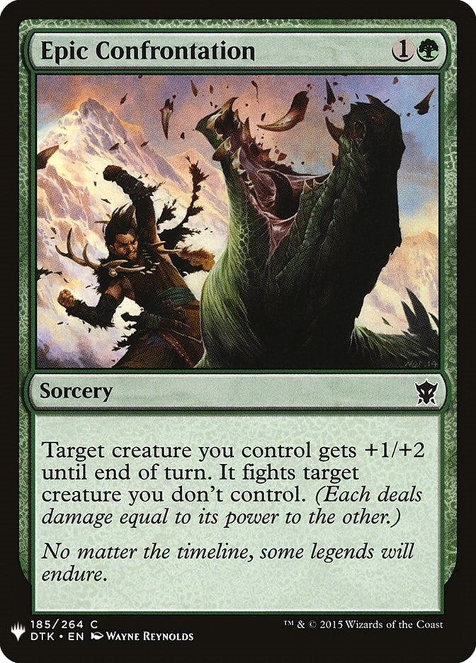 Image for Epic Confrontation (185) (The List Reprints) - Magic: The Gathering