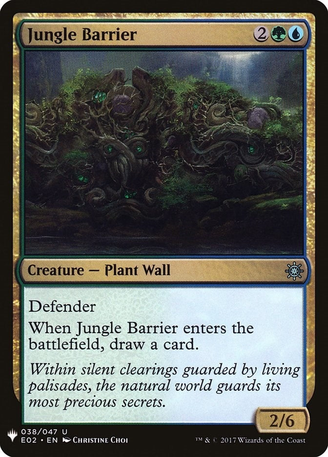 Image for Jungle Barrier (38) (The List Reprints) - Magic: The Gathering