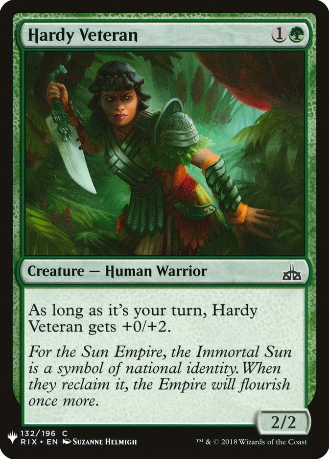 Image for Hardy Veteran (132) (The List Reprints) - Magic: The Gathering