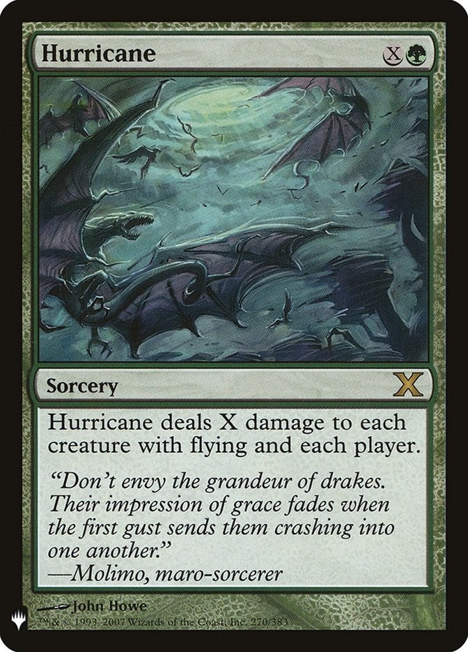 Image for Hurricane (270/383) (The List Reprints) - Magic: The Gathering