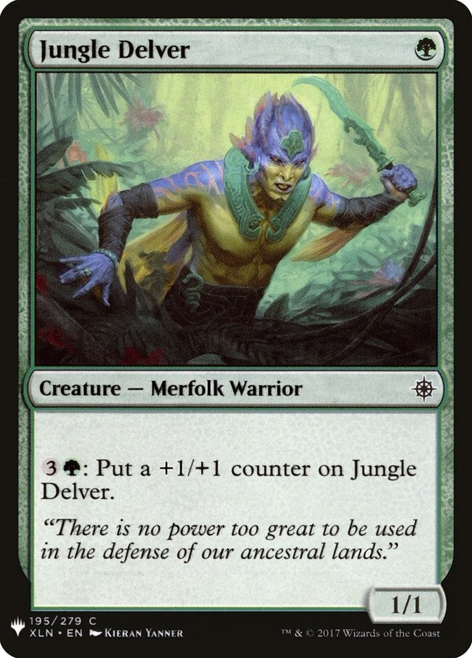 Image for Jungle Delver (195) (The List Reprints) - Magic: The Gathering