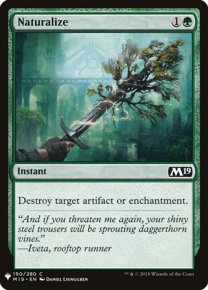 Image for Naturalize (190) (The List Reprints) - Magic: The Gathering