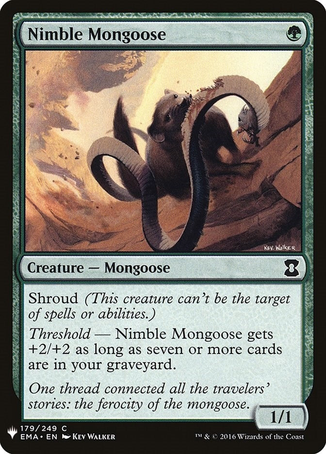 Image for Nimble Mongoose (179) (The List Reprints) - Magic: The Gathering