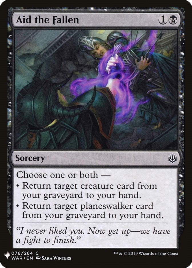 Image for Aid the Fallen (76) (The List Reprints) - Magic: The Gathering