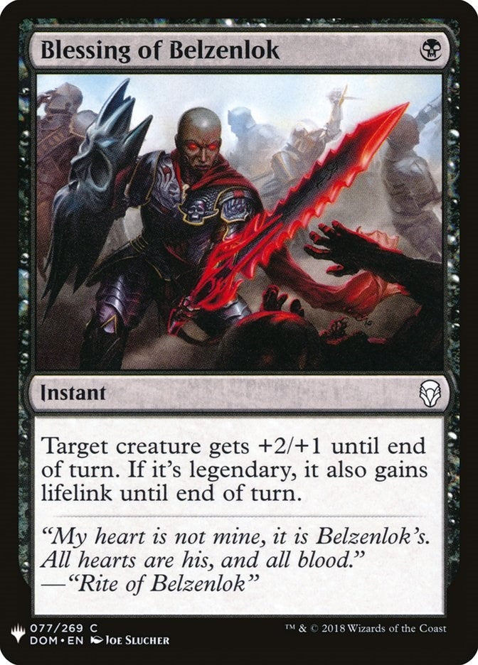 Image for Blessing of Belzenlok (77) (The List Reprints) - Magic: The Gathering
