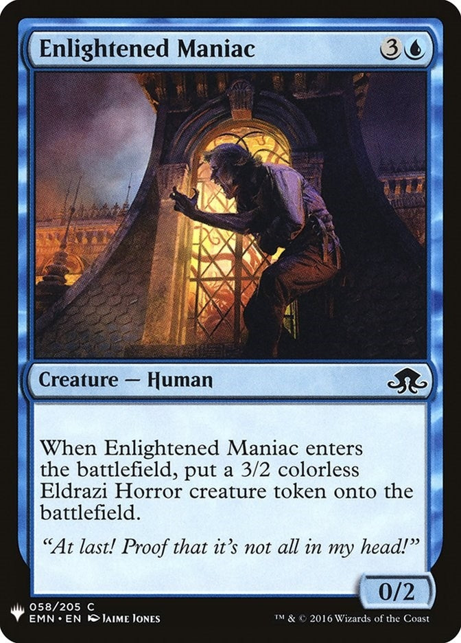 Image for Enlightened Maniac (58) (The List Reprints) - Magic: The Gathering