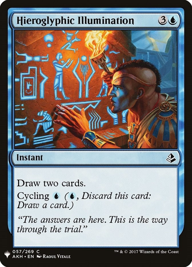 Image for Hieroglyphic Illumination (57) (The List Reprints) - Magic: The Gathering