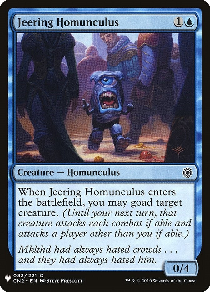 Image for Jeering Homunculus (33) (The List Reprints) - Magic: The Gathering