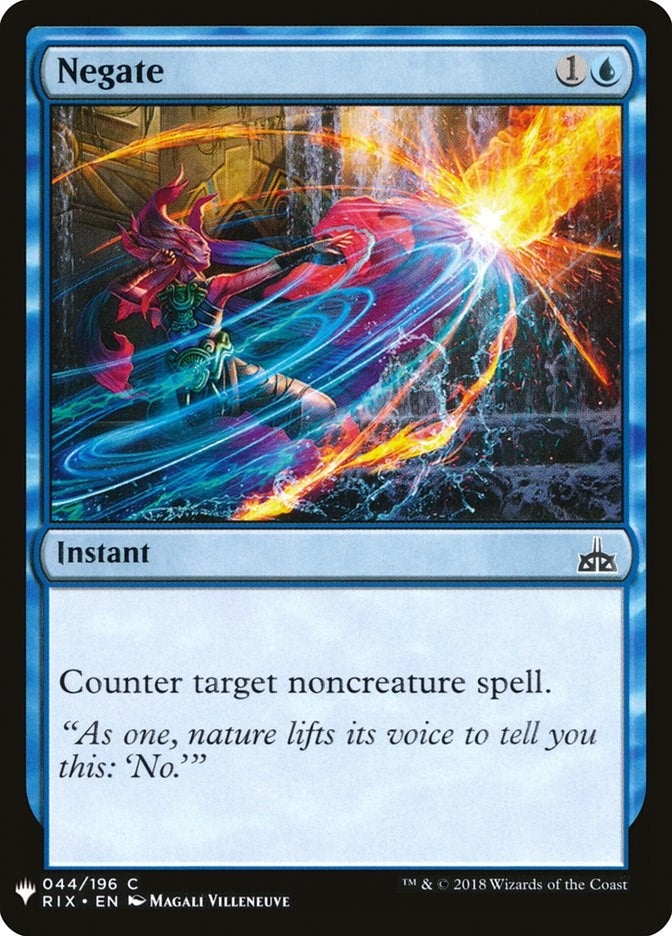 Image for Negate (RIX) (44) (The List Reprints) - Magic: The Gathering