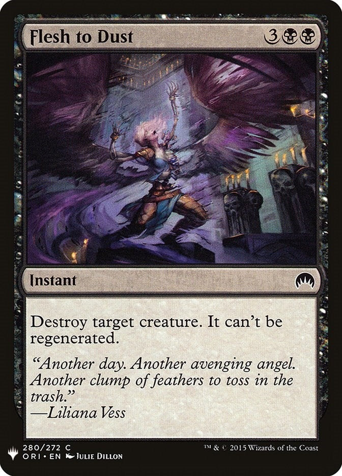 Image for Flesh to Dust (280) (The List Reprints) - Magic: The Gathering