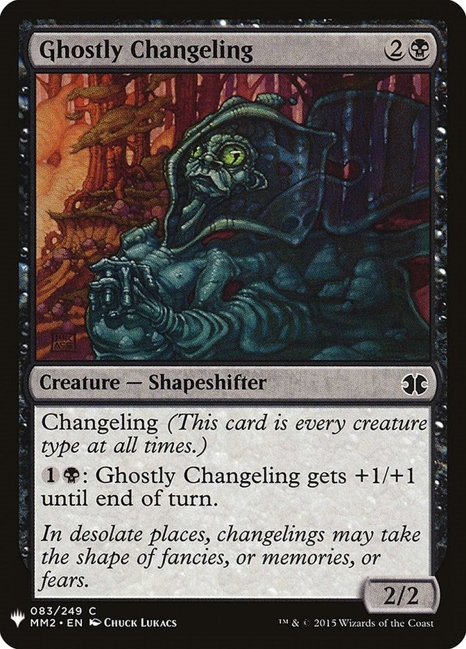 Image for Ghostly Changeling (83) (The List Reprints) - Magic: The Gathering