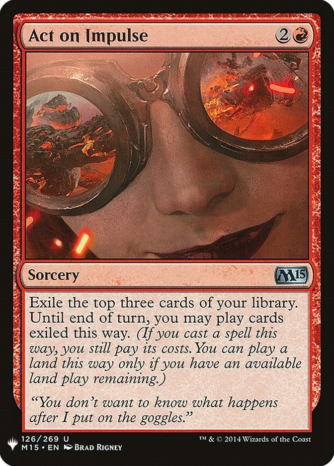 Image for Act on Impulse (126) (The List Reprints) - Magic: The Gathering