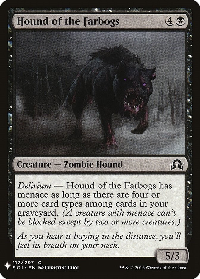 Image for Hound of the Farbogs (117) (The List Reprints) - Magic: The Gathering