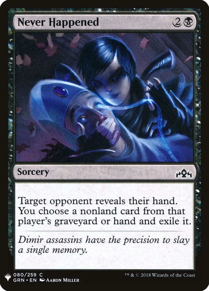 Image for Never Happened (80) (The List Reprints) - Magic: The Gathering