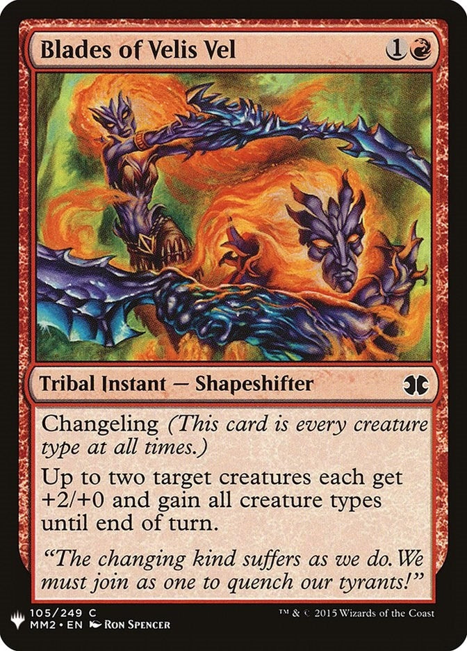 Image for Blades of Velis Vel (105) (The List Reprints) - Magic: The Gathering