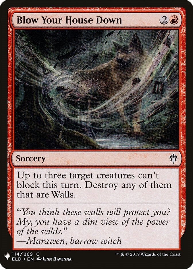 Image for Blow Your House Down (114) (The List Reprints) - Magic: The Gathering