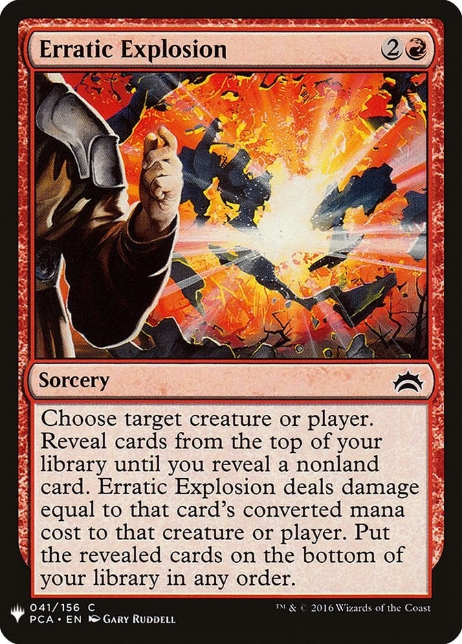 Image for Erratic Explosion (41) (The List Reprints) - Magic: The Gathering