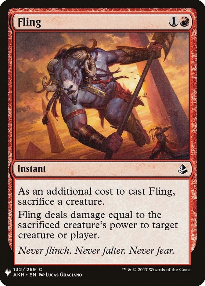 Image for Fling (132) (The List Reprints) - Magic: The Gathering