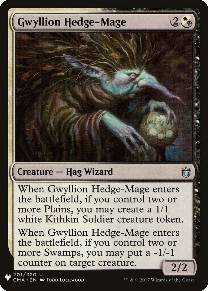 Image for Gwyllion Hedge-Mage (201) (The List Reprints) - Magic: The Gathering