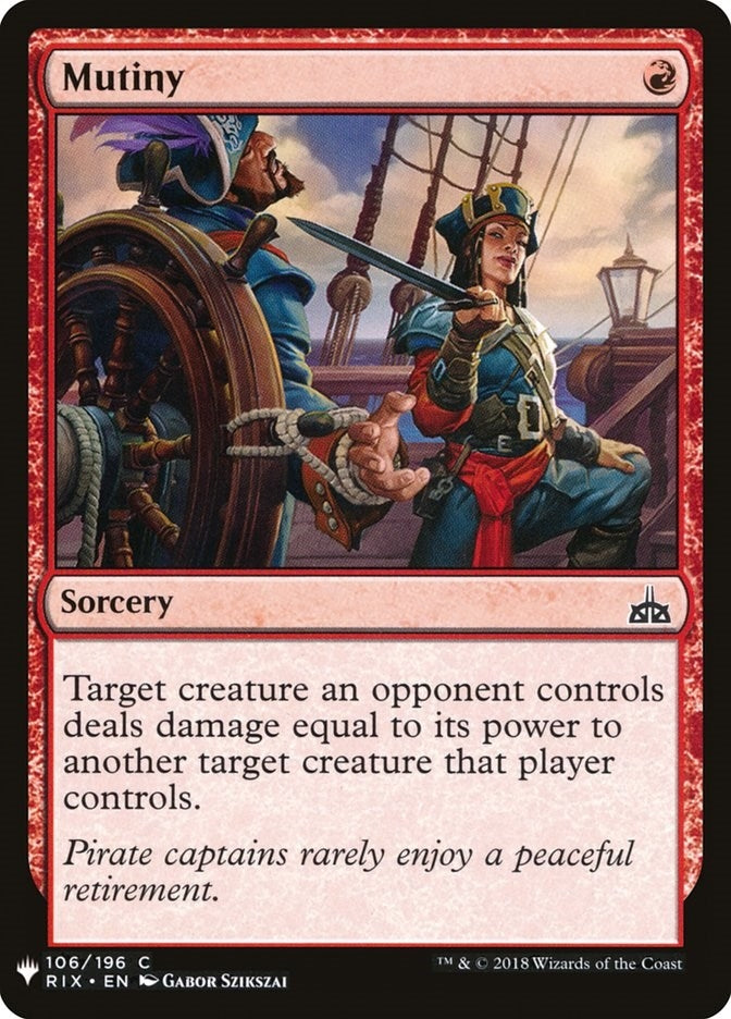 Image for Mutiny (106) (The List Reprints) - Magic: The Gathering