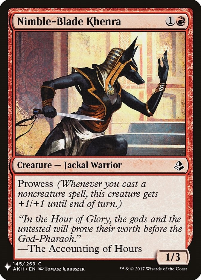 Image for Nimble-Blade Khenra (145) (The List Reprints) - Magic: The Gathering