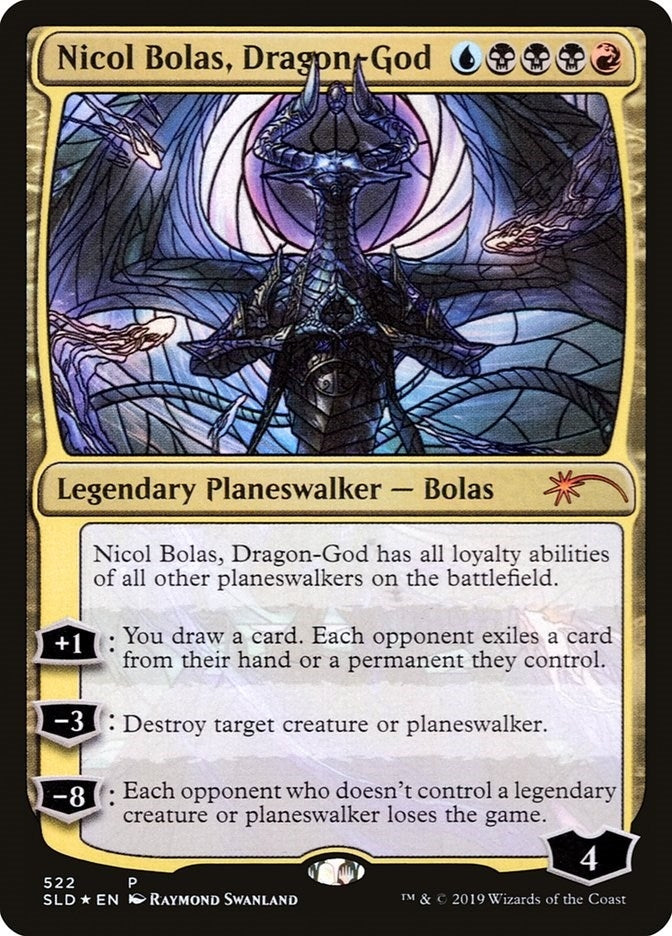 Nicol Bolas, Dragon-God (Stained Glass) (522) (Secret Lair Drop Series)
