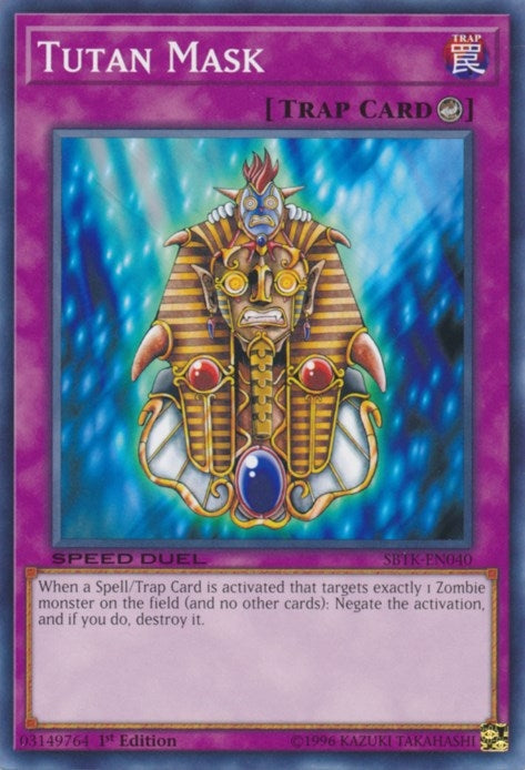 Image for Tutan Mask (SBTK-EN040) (SBTK) - YuGiOh