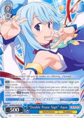 "Double Peace Sign" Aqua (KS/W55-PE02 PR) (KonoSuba 2)