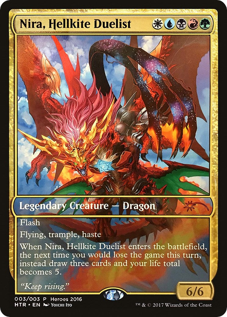 Image for Nira, Hellkite Duelist (3) (Unique and Miscellaneous Promos) - Magic: The Gathering
