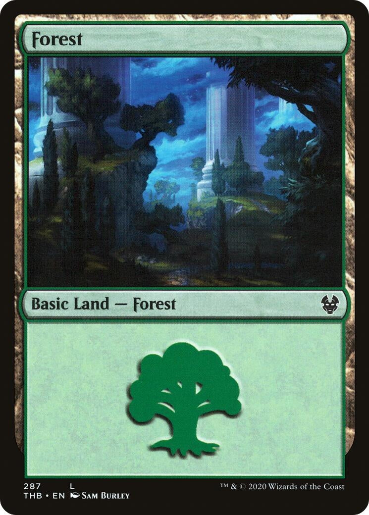 Image for Forest (287) (287) (Theros Beyond Death) - Magic: The Gathering