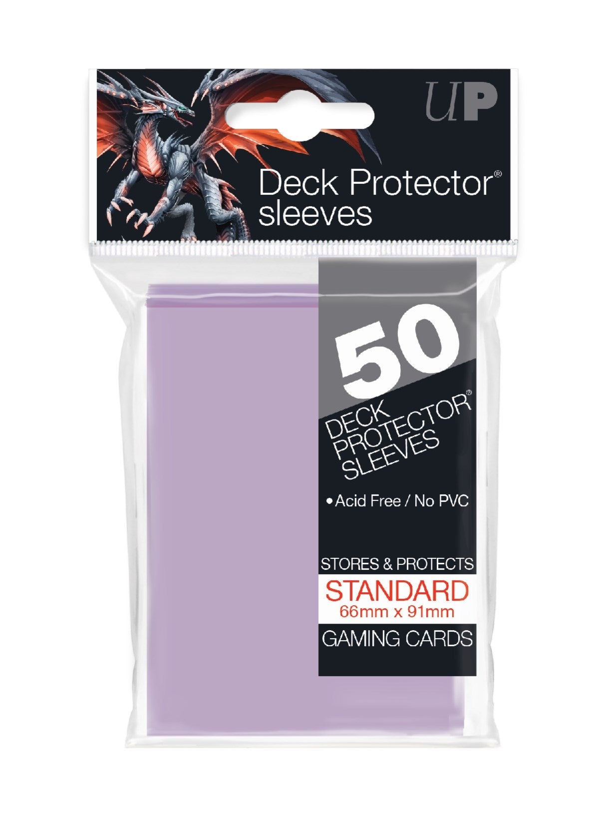 Image for Standard Sized Deck Protector Sleeves - Lilac (50-Pack) - Card Sleeves