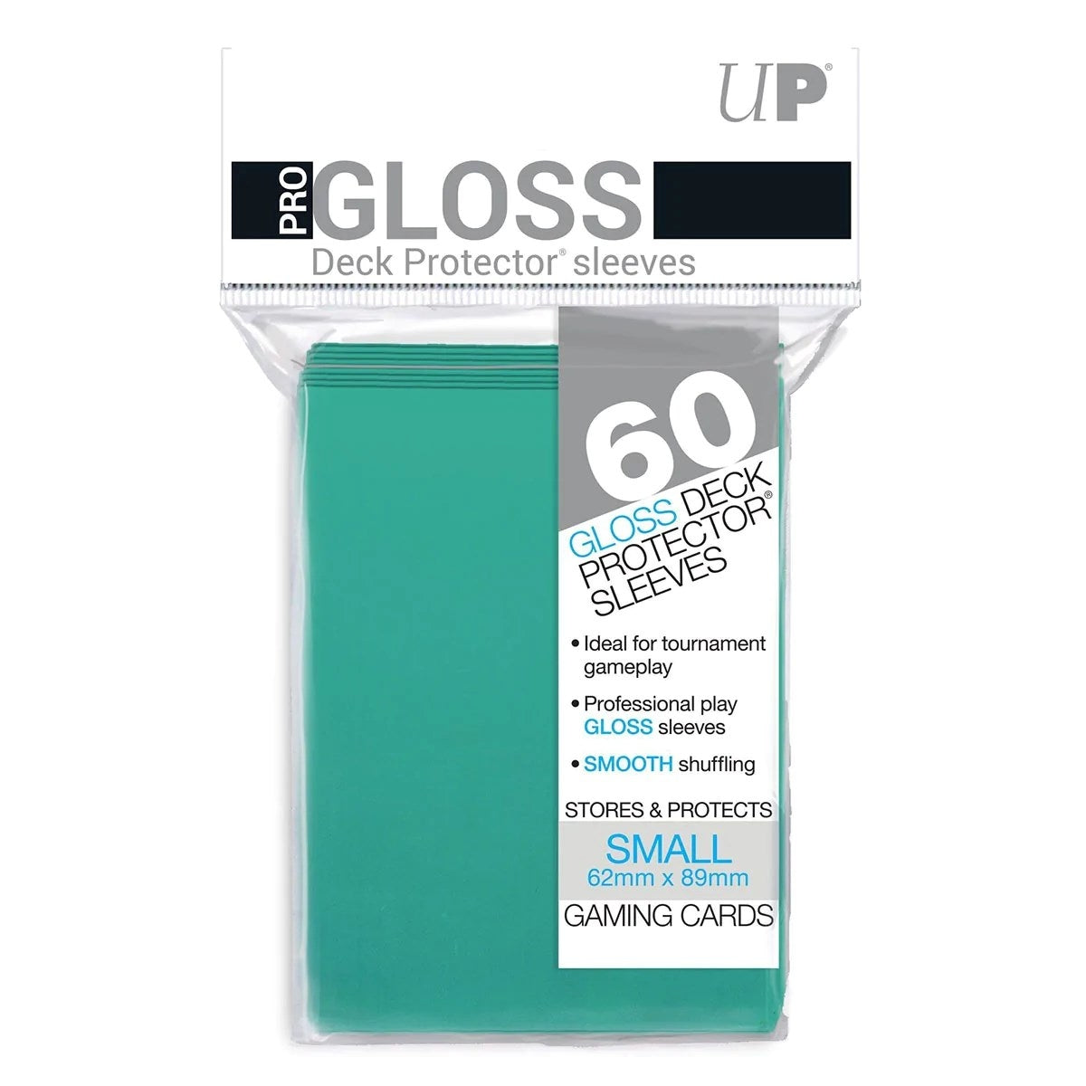 Image for Small Deck Protectors - Aqua (60-Pack) - Card Sleeves