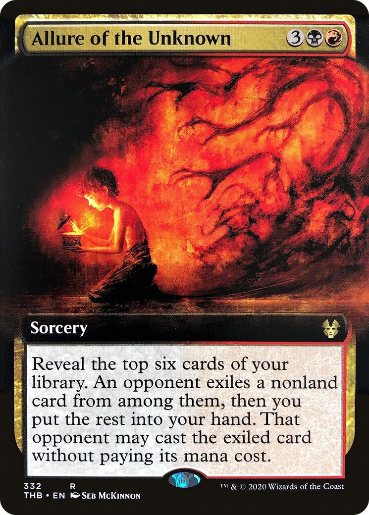 Image for Allure of the Unknown (Extended Art) (332) (Theros Beyond Death) - Magic: The Gathering