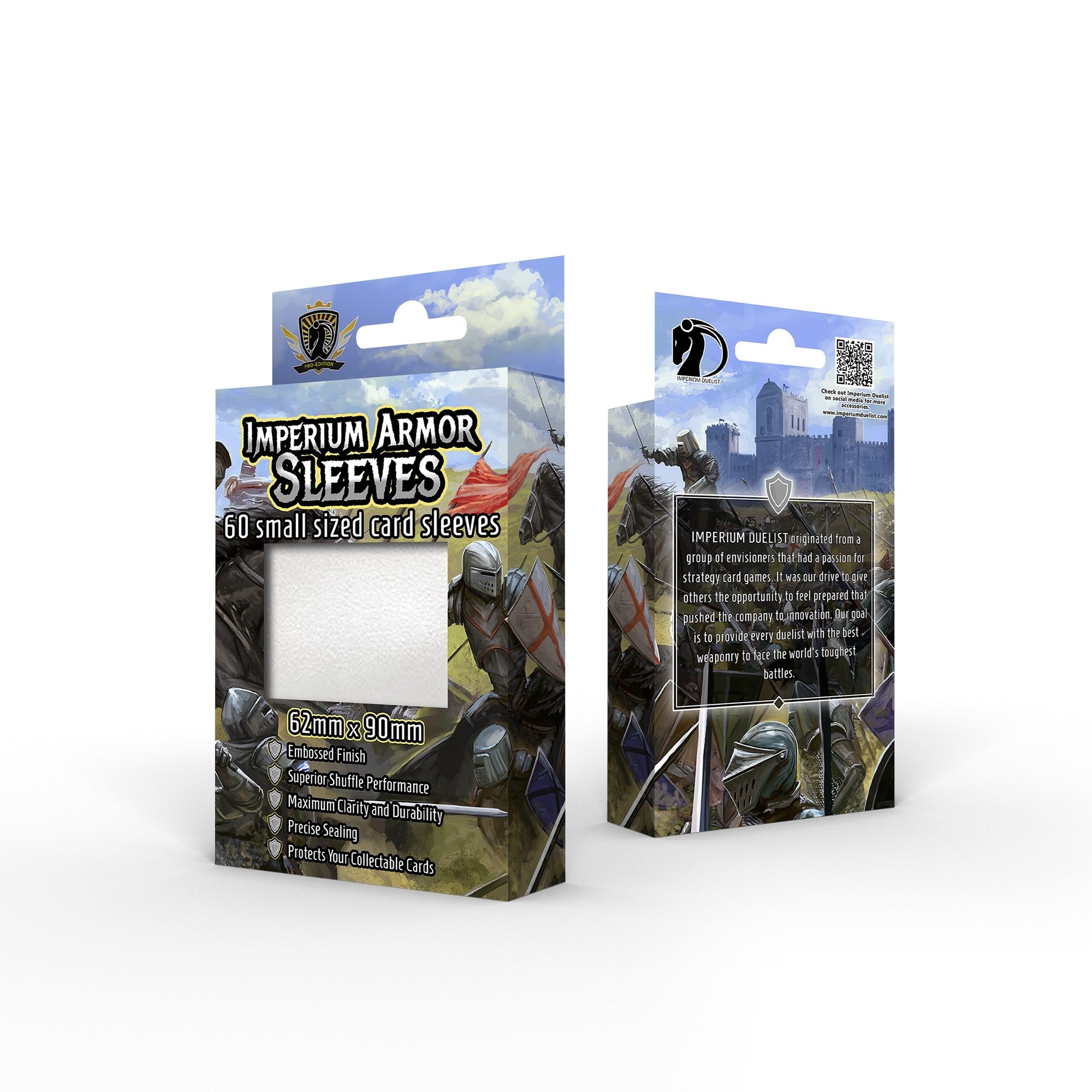 Image for Imperium Armor Sleeves Pro Edition: Pearl White (60-Pack) - Card Sleeves