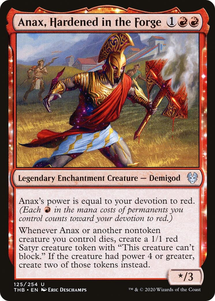 Image for Anax, Hardened in the Forge (125) (Theros Beyond Death) - Magic: The Gathering