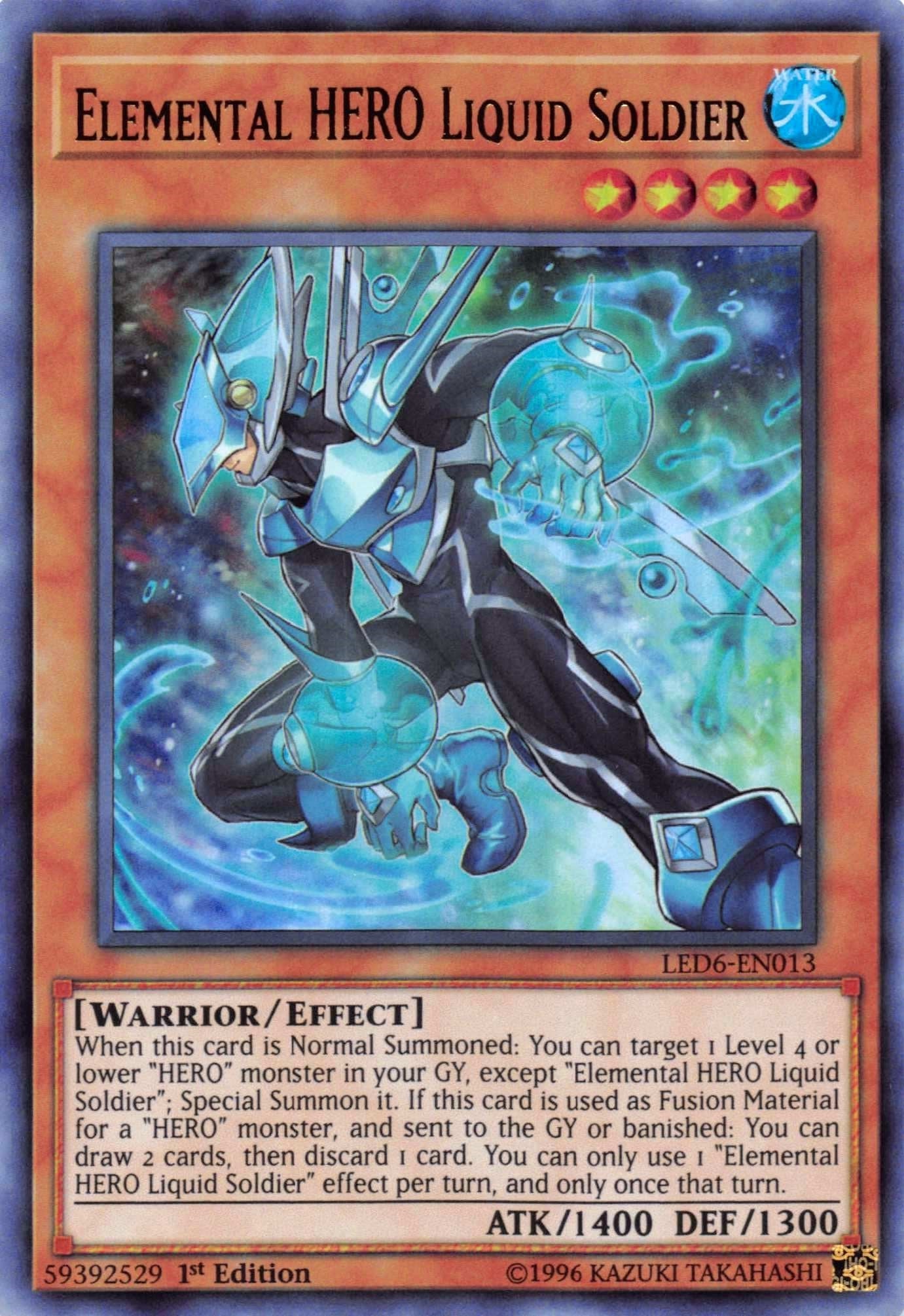 Image for Elemental HERO Liquid Soldier (LED6-EN013) (LED6) - YuGiOh