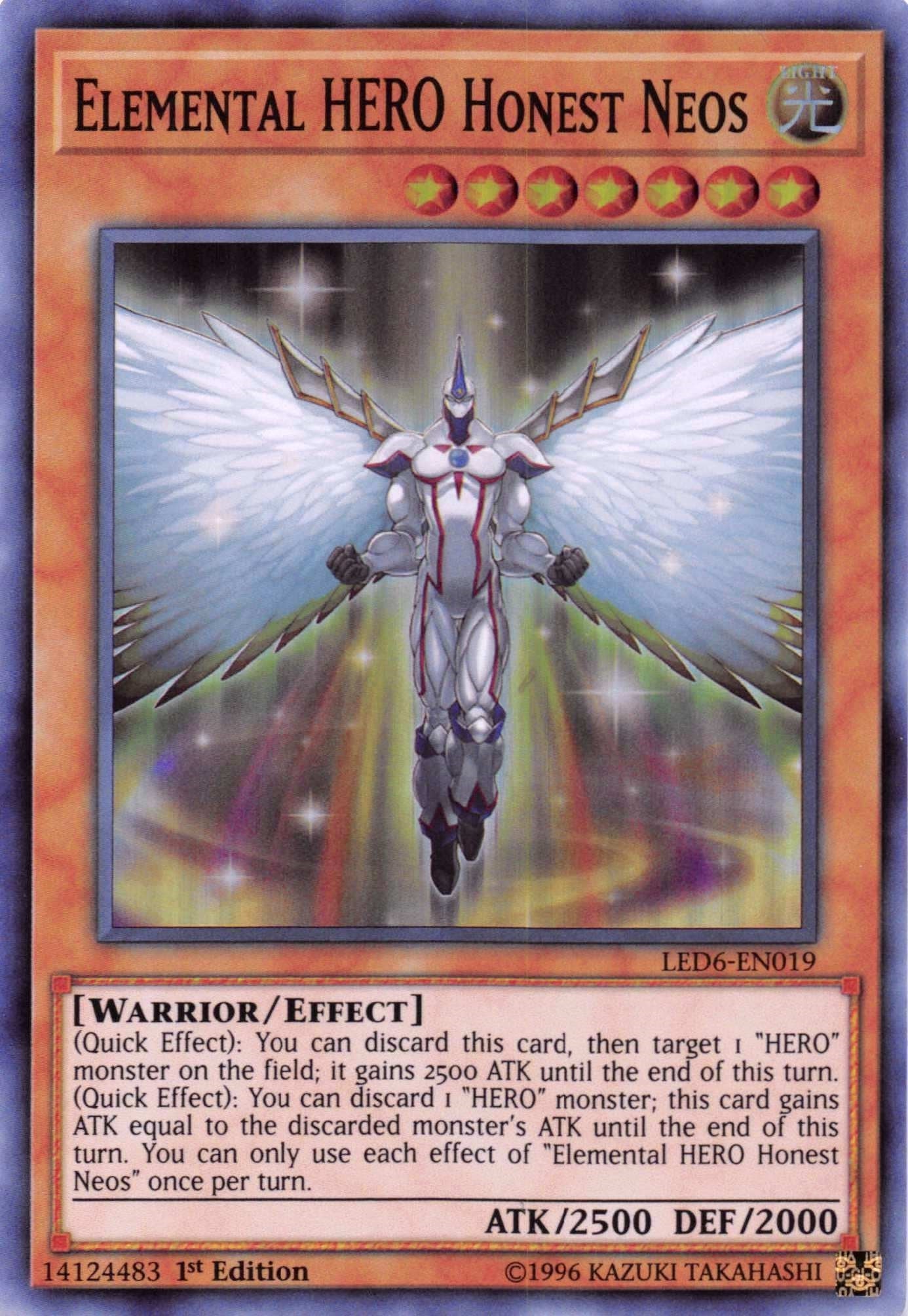 Image for Elemental HERO Honest Neos (LED6-EN019) (LED6) - YuGiOh