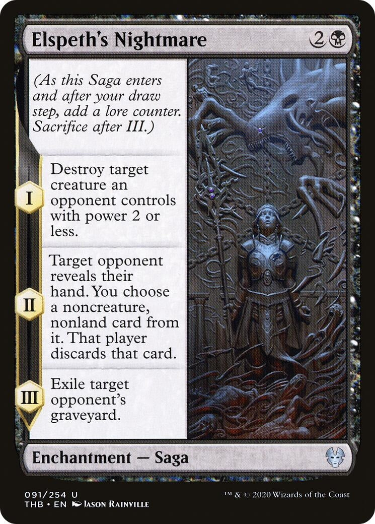 Image for Elspeth's Nightmare (91) (Theros Beyond Death) - Magic: The Gathering