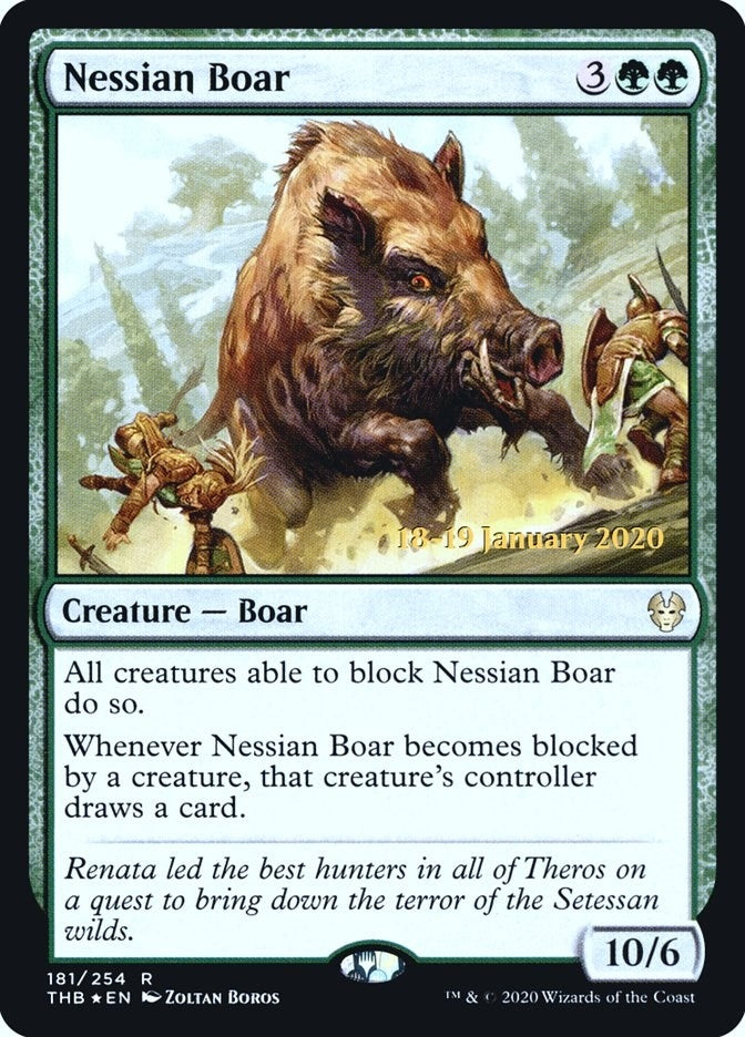 Image for Nessian Boar (181) (Prerelease Cards) - Magic: The Gathering