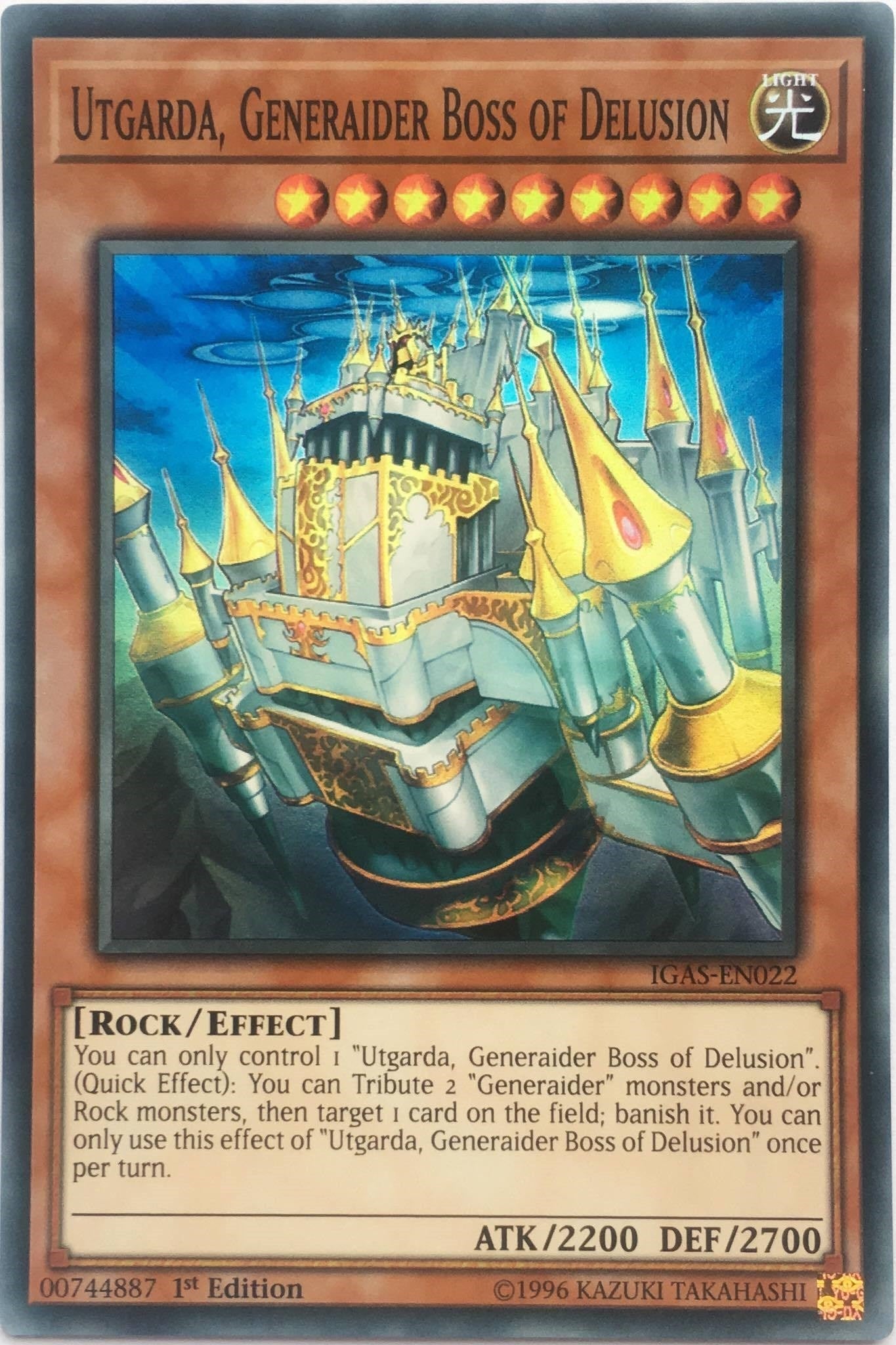 Image for Utgarda, Generaider Boss of Delusion (IGAS-EN022) (IGAS) - YuGiOh