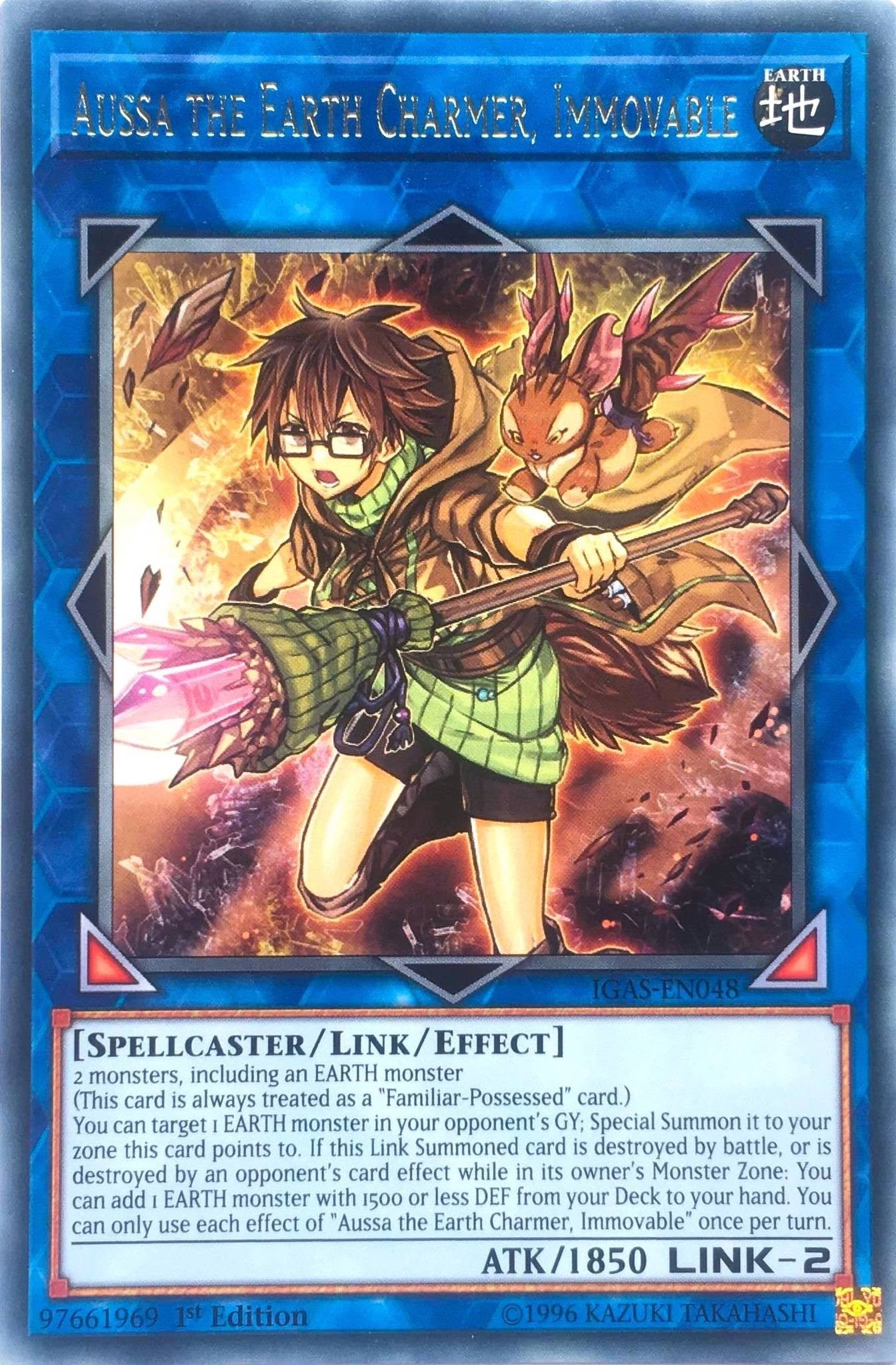 Image for Aussa the Earth Charmer, Immovable (IGAS-EN048) (IGAS) - YuGiOh