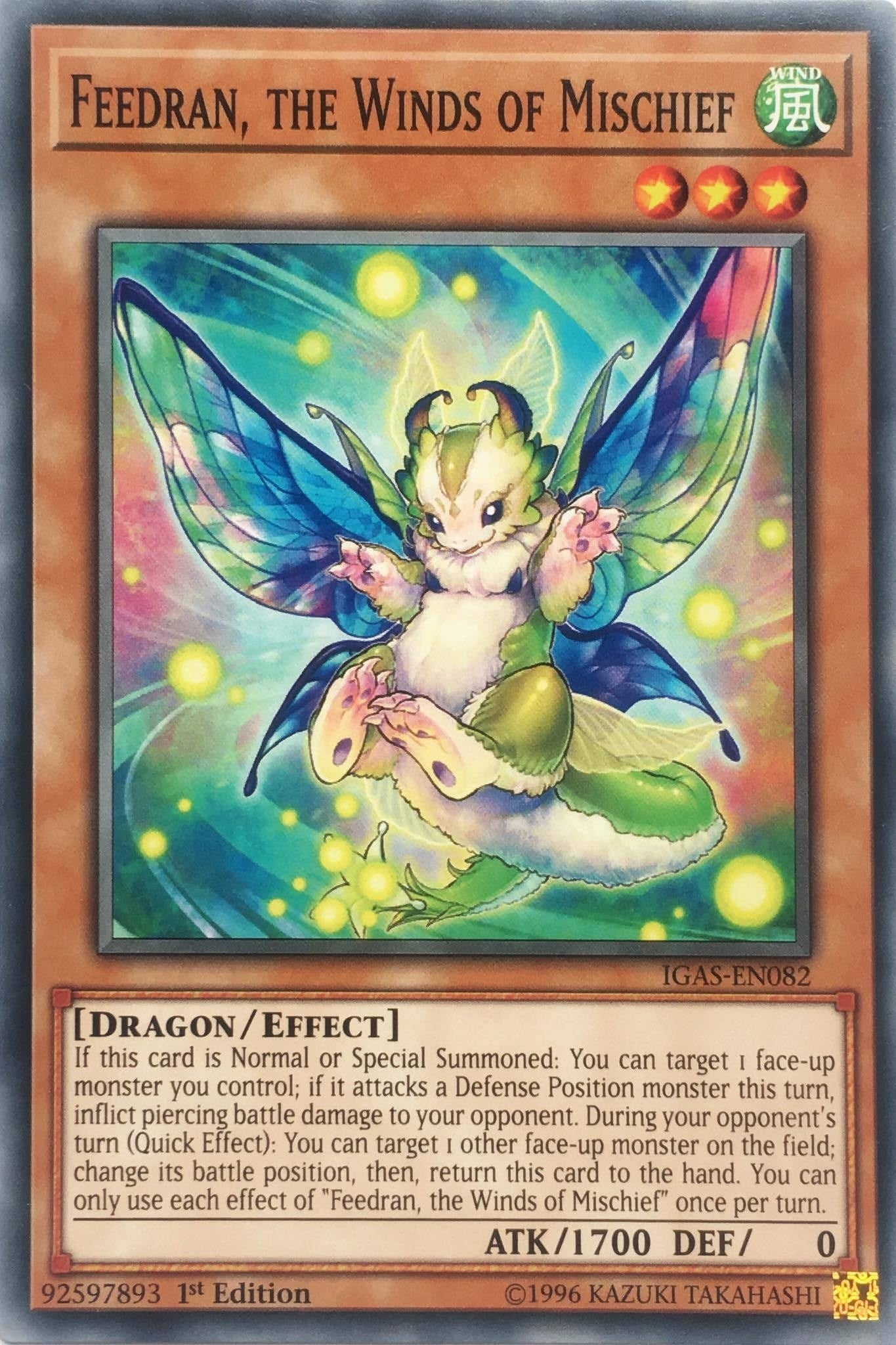 Image for Feedran, the Winds of Mischief (IGAS-EN082) (IGAS) - YuGiOh