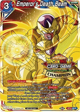 Image for Emperor's Death Beam (Regional Championship 2020) (BT9-109) (Tournament Promotion Cards) - Dragon Ball Super: Masters