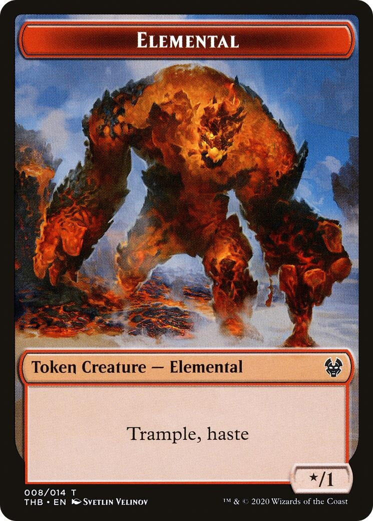 Image for Elemental // Satyr Double-Sided Token (8 // 9) (Theros Beyond Death) - Magic: The Gathering