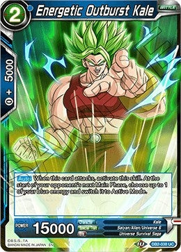Image for Energetic Outburst Kale (DB2-038) (Draft Box 05 - Divine Multiverse) - Dragon Ball Super: Masters
