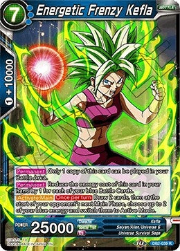 Image for Energetic Frenzy Kefla (DB2-039) (Draft Box 05 - Divine Multiverse) - Dragon Ball Super: Masters