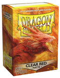 Image for Dragon Shield Matte Sleeves - Clear Red (100-Pack) - Card Sleeves