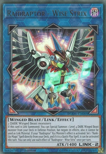Image for Raidraptor - Wise Strix (DUOV-EN005) (DUOV) - YuGiOh