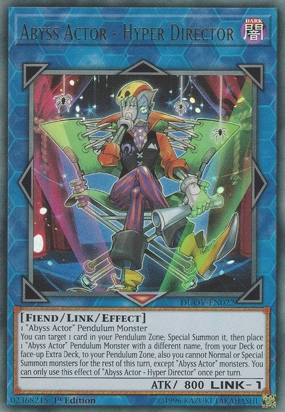 Image for Abyss Actor - Hyper Director (DUOV-EN022) (DUOV) - YuGiOh