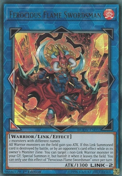 Image for Ferocious Flame Swordsman (DUOV-EN032) (DUOV) - YuGiOh